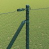Clôture hexagonale avec poteau 25 x 1,5 m Vert Maille 624437624437