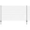 Clôture en fil soudé avec poteaux 25 x 1,4 m Vert Maille 624442624442