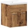 Ensemble de mobilier de salle de bain 3 pcs Bois Ancien 624453624453