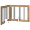 Porte de chien pliable avec supports 2 pcs Chêne artisanal 624455624455