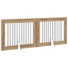 Porte de chien pliable avec supports 2 pcs Chêne artisanal 624455624455
