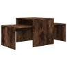 Ensemble table basse Chêne fumé 100x48x40 cm Bois d'ingénierie 624457624457