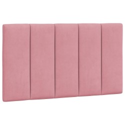 Coussin de tête de lit Hanko rose 80 cm velours 624462624462