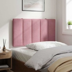 Coussin de tête de lit Hanko rose 80 cm velours 624462624462
