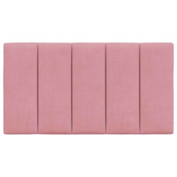 Coussin de tête de lit Hanko rose 80 cm velours 624462624462