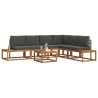 Ensemble de canapés d'extérieur 7 Pièce Naturel et Anthracite 624463624463