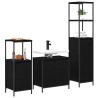Ensemble de mobilier de salle de bain 3 pcs Chêne noir 624476624476