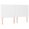 Tête de lit à LED Blanc 180x5x118/128 cm Similicuir 624481624481