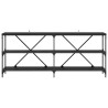 Table console Chêne noir 180 x 30 x 75 cm Bois d'ingénierie 624483624483