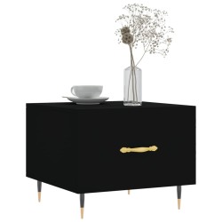 Tables basses 2 pcs noir 50x50x40 cm bois d'ingénierie 624484624484