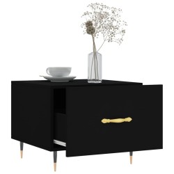 Tables basses 2 pcs noir 50x50x40 cm bois d'ingénierie 624484624484