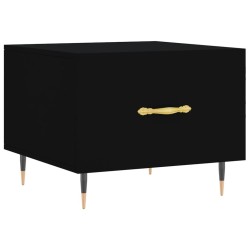 Tables basses 2 pcs noir 50x50x40 cm bois d'ingénierie 624484624484