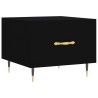 Tables basses 2 pcs noir 50x50x40 cm bois d'ingénierie 624484624484