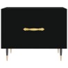 Tables basses 2 pcs noir 50x50x40 cm bois d'ingénierie 624484624484