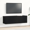Meuble TV Chêne noir 100 x 30 x 30 cm Bois d'ingénierie 624487624487