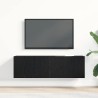 Meuble TV Chêne noir 100 x 30 x 30 cm Bois d'ingénierie 624487624487