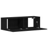 Meuble TV Chêne noir 100 x 30 x 30 cm Bois d'ingénierie 624487624487