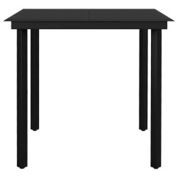 Ensemble à manger de jardin 3 pcs Gris foncé 624493624493