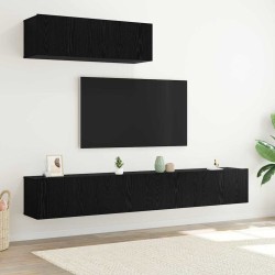 Ensemble meuble TV 3 pcs Chêne noir Bois d'ingénierie 624494624494