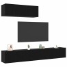 Ensemble meuble TV 3 pcs Chêne noir Bois d'ingénierie 624494624494