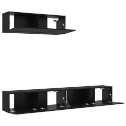 Ensemble meuble TV 3 pcs Chêne noir Bois d'ingénierie 624494624494