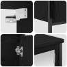 Ensemble de meubles de salle de bain 2 pcs en chêne noir et bois d'ingénierie 624495624495