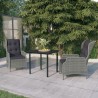 Ensemble à manger de jardin 3 pcs Gris clair 624496624496