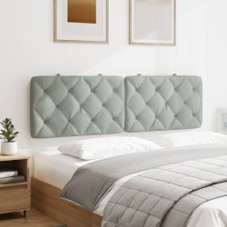 Coussin de tête de lit gris clair 160 cm velours 624499624499