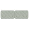 Coussin de tête de lit gris clair 160 cm velours 624499624499