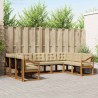 Ensemble de canapés d'extérieur 9 pcs Naturel et Beige 624502624502