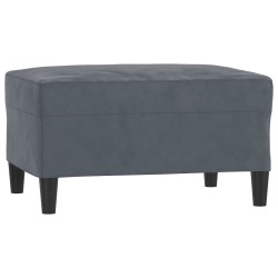 Ensemble de canapés 3 pcs avec coussins Gris foncé Velours 624504624504