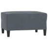 Ensemble de canapés 3 pcs avec coussins Gris foncé Velours 624504624504
