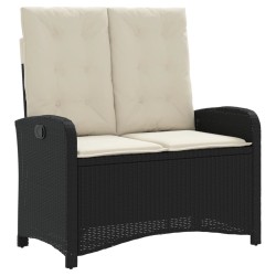 Ensemble à manger de jardin 4 pcs avec coussins noir 624507624507