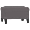 Ensemble de canapés 3 pcs avec coussins Gris Similicuir 624508624508