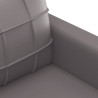 Ensemble de canapés 3 pcs avec coussins Gris Similicuir 624508624508