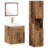 Ensemble de mobilier de salle de bain 4 pcs Bois ancien 624515624515