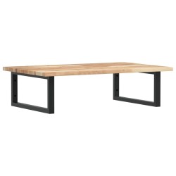 Étagère de vasque murale acier et bois massif d'acacia 624517624517