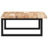Étagère de vasque murale acier et bois massif d'acacia 624517624517