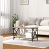 Table basse Chêne sonoma 80x45x45 cm Bois d'ingénierie et fer 624518624518