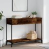 Table console chêne fumé 100x34,5x75 cm bois d'ingénierie 624524624524