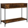 Table console chêne fumé 100x34,5x75 cm bois d'ingénierie 624524624524