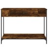 Table console chêne fumé 100x34,5x75 cm bois d'ingénierie 624524624524