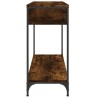 Table console chêne fumé 100x34,5x75 cm bois d'ingénierie 624524624524