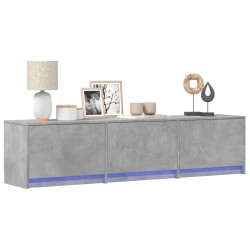 Meuble TV avec LED Béton 165 x 34 x 40 cm Bois d'ingénierie 624528624528