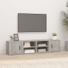 Meubles TV 2 pcs Gris béton 80x31,5x36 cm Bois d'ingénierie 624529624529