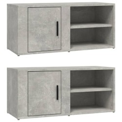 Meubles TV 2 pcs Gris béton 80x31,5x36 cm Bois d'ingénierie 624529624529