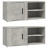 Meubles TV 2 pcs Gris béton 80x31,5x36 cm Bois d'ingénierie 624529624529