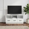 Meuble TV Blanc brillant 102 x 34,5 x 47 cm Bois d'ingénierie 624543624543