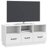 Meuble TV Blanc brillant 102 x 34,5 x 47 cm Bois d'ingénierie 624543624543