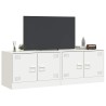 Meubles TV 2 pcs blanc 67x39x44 cm acier 624544624544